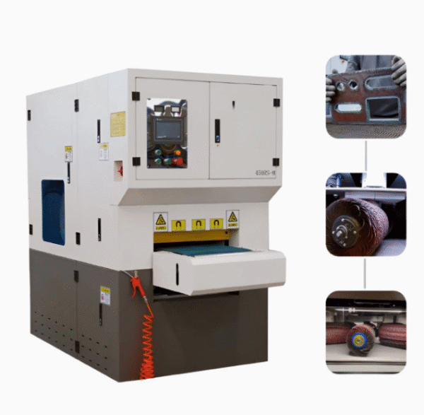 800mm 1000mm Aluminium Metal Stainless Sheet Wide Belt Sanding Polishing Deburring Machine