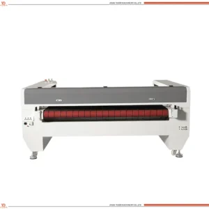 Fabric Leather CO2 Laser Cutter Auto Feeding Textile Laser Cutting Machine China