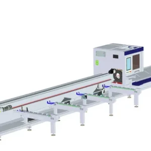 Laser Pipe Cutting Machine Metal Laser Cutter with Semi Auto Feeding 3kw