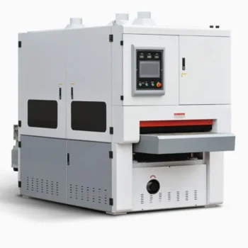 1600mm Working Width Aluminium Metal Stainless Sheet Wide Belt Sanding Polishing Deburring Machine with Rotary Brush