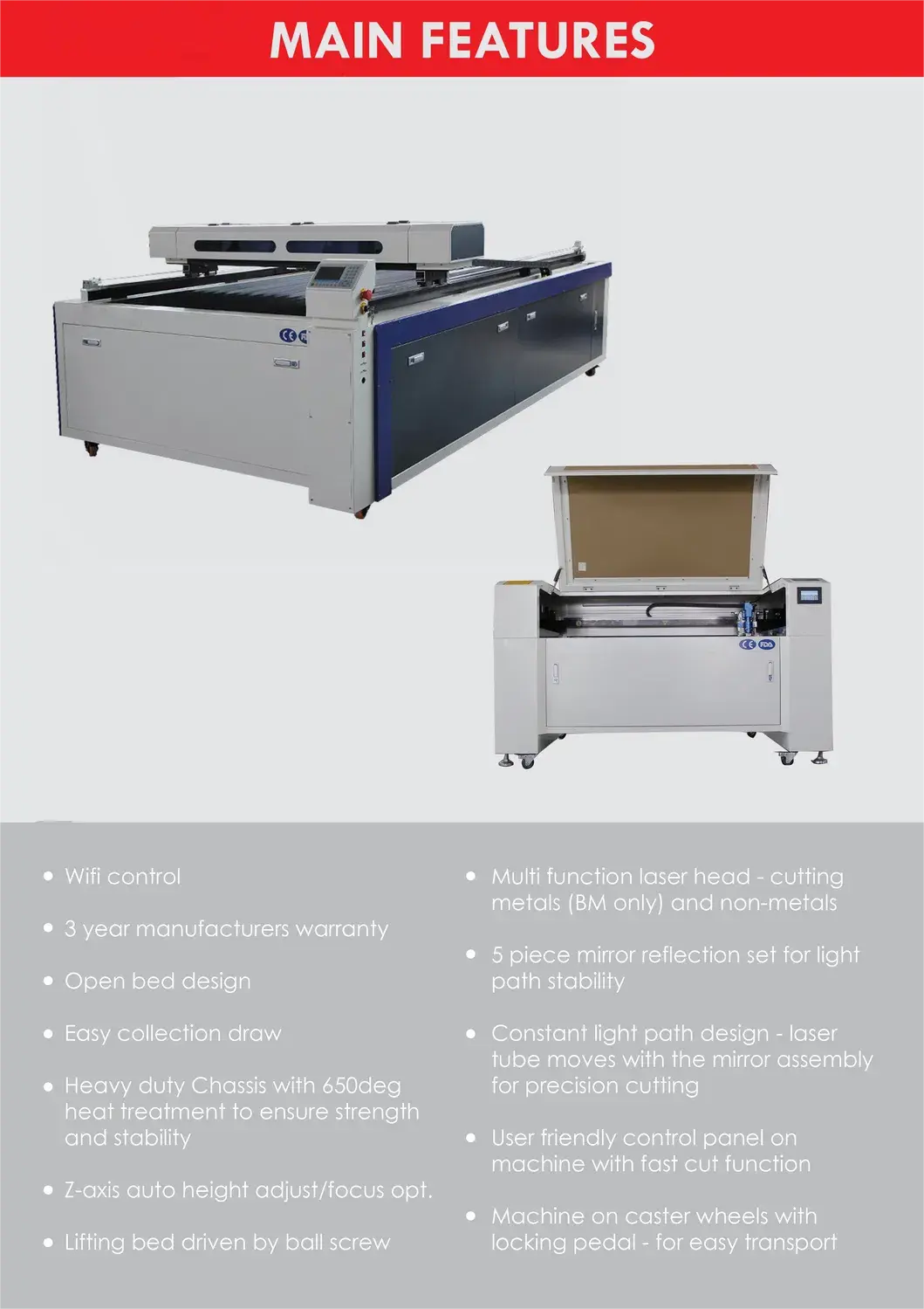 1390 CO2 Laser Cutter CNC Laser Engraving Cutting Machine