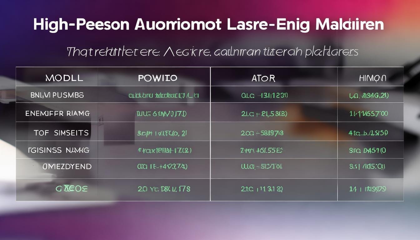 The following table summarizes the key parameters of the High-Precision Automatic Laser Engraving Machine: